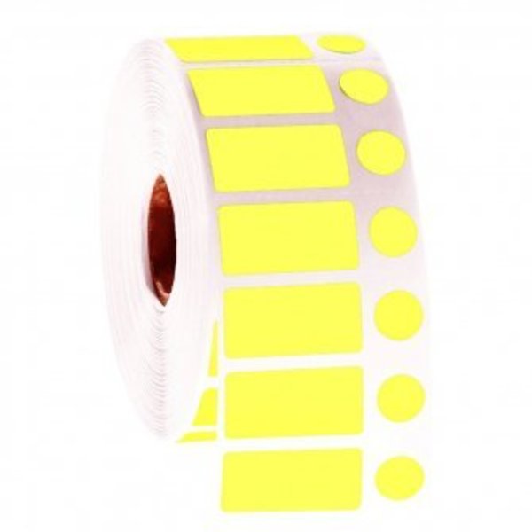 Ga International NitroTag CryoCombo BarCode Labels, 1" Core, Yellow, 2000 Labels 247189Y